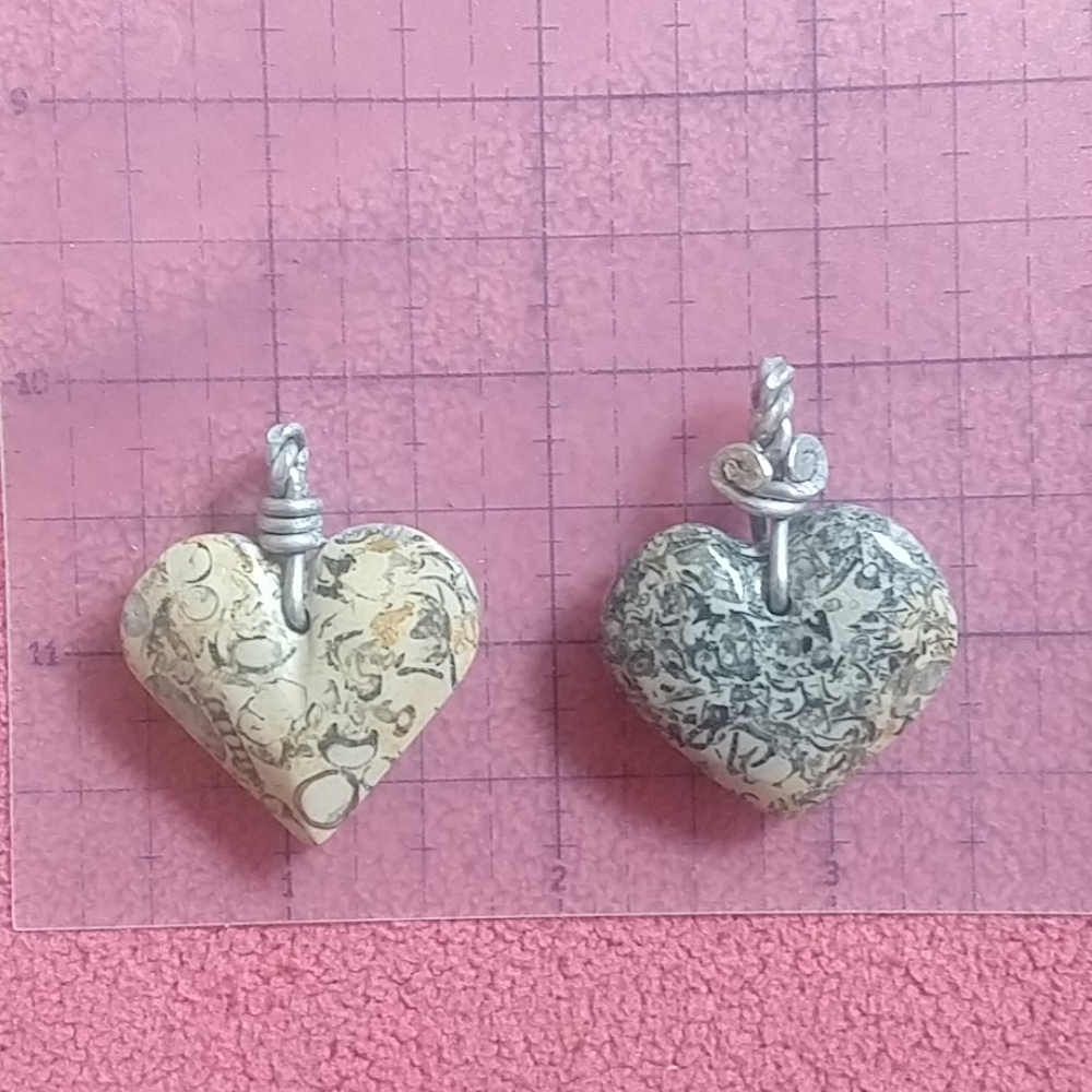 Hand crafted Mexican fossil pendent